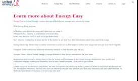 
							         Energy Easy | United Energy								  
							    