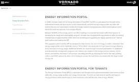 
							         Energy Information Portal - Vornado Realty Trust								  
							    