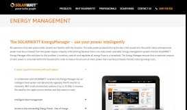 
							         Energy Management - SOLARWATT								  
							    