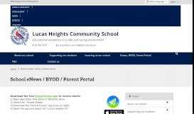 
							         Enews / BYOD / Parent Portal - Lucas Heights Community School								  
							    