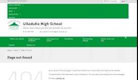 
							         Enews/Sentral portal login - Ulladulla High School								  
							    