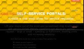 
							         Engage customers with a Service Portal - Kinetic Data								  
							    