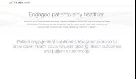 
							         Engaged patients stay healthier - TELUS Health for your clinic								  
							    