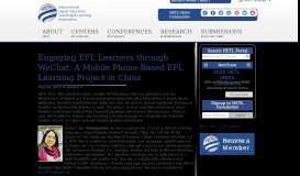 
							         Engaging EFL ... - The Higher Education Teaching and Learning Portal								  
							    
