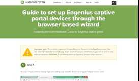 
							         Engenius captive portal - HotspotSystem								  
							    