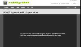 
							         Engineering Apprenticeships in Milton Keynes with Niftylift								  
							    