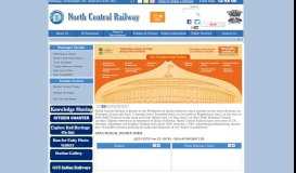 
							         Engineering - North Central Railways / Indian Railways Portal								  
							    