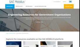 
							         Engineering Resources for Government Organizations | SAE MOOBILUS								  
							    