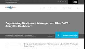 
							         Engineering Restaurant Manager, our UberEATS Analytics ...								  
							    