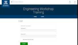 
							         Engineering Workshop Training Portal - Login - University of Melbourne								  
							    
