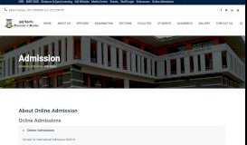 
							         English » Admission - Mumbai University								  
							    
