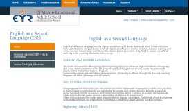 
							         English as a Second Language (ESL) / Home								  
							    