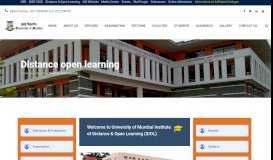 
							         English » Distance & Open Learning - Mumbai University								  
							    