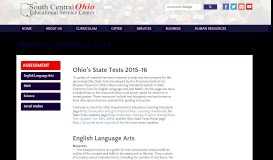 
							         English Language Arts - South Central Ohio ESC								  
							    