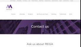 
							         English Speaking Course | Contact Us › MEGA								  
							    