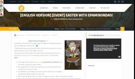 
							         [ENGLISH VERSION] [Event] Easter with Epaminondas! – Portal Tibia								  
							    
