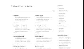 
							         EnGuard Support Portal								  
							    