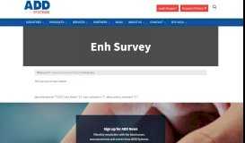 
							         Enh Survey - ADD Systems								  
							    