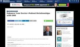 
							         Enhance Your Doctor-Patient Relationships with EHR - Review of ...								  
							    