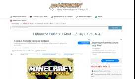 
							         Enhanced Portals 3 Mod 1.7.10/1.7.2/1.6.4 | Mods for Minecraft								  
							    