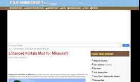 
							         Enhanced Portals Mod for Minecraft - File-Minecraft.com								  
							    