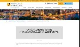 
							         Enhancements to the TransAmerica Agent Web Portal - Neishloss ...								  
							    