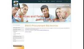 
							         ENI E-Procurement Bid Archive - Saipem								  
							    