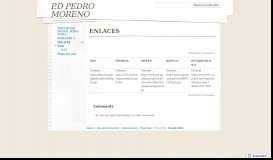 
							         ENLACES - P.D PEDRO MORENO - Google Sites								  
							    