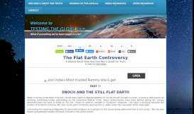 
							         Enoch and the Still Flat Earth - Testing the Globe								  
							    
