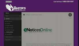 
							         eNoticesOnline - The Master's Touch, LLC								  
							    