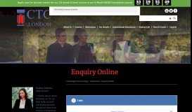 
							         Enquiry Online - Cambridge Tutors College								  
							    