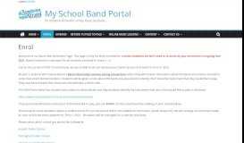 
							         Enrol – My School Band Portal								  
							    