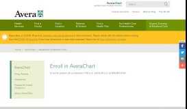 
							         Enroll in AveraChart - Avera Health								  
							    