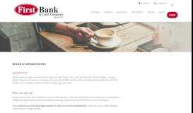 
							         Enroll in eStatements › First Bank and Trust Company								  
							    