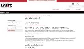 
							         Enrolling in Classes - LATTC								  
							    