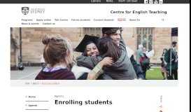 
							         Enrolling students - The University of Sydney								  
							    