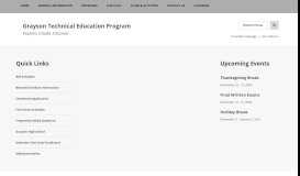 
							         Enrollment Application - Grayson Technical Education								  
							    