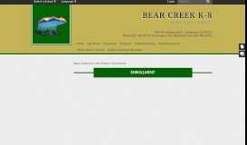 
							         Enrollment - Bear Creek K-8								  
							    