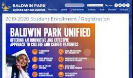 
							         Enrollment for New Families – Online Enrollment – Baldwin Park ...								  
							    