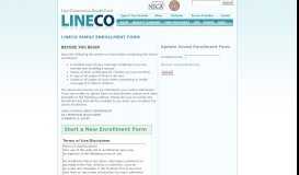
							         Enrollment Form | LINECo								  
							    