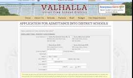 
							         enrollment form - Valhalla Union Free School District								  
							    