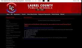 
							         Enrollment - Laurel County Schools								  
							    