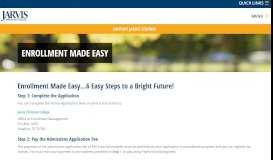 
							         Enrollment Made Easy - Jarvis Christian College								  
							    