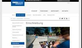 
							         Enrollment - RWTH AACHEN UNIVERSITY - English								  
							    