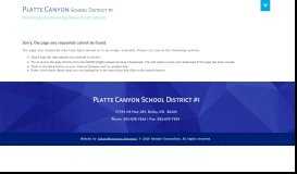 
							         Enrollment/Registration - Platte Canyon School District 1								  
							    