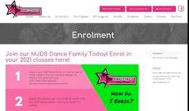 
							         Enrolment - Maxi-Jazz Dance Studio								  
							    