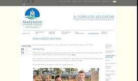 
							         ENROLMENT PROCESS | Marymede Catholic College								  
							    