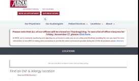 
							         ENT and Allergy Associates Locations - New York - New Jersey - USA								  
							    
