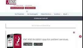 
							         ENT and Allergy Mobile App-Best ENT-Allergy App for Patients NJ,NY								  
							    