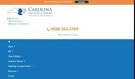 
							         ENT Doctors | Carolina Ear Nose & Throat - Sinus and Allergy Center								  
							    